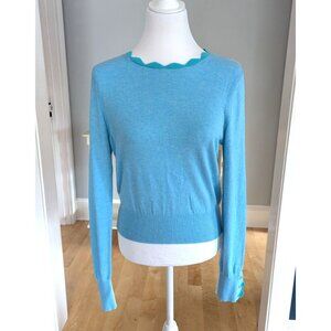 See By Chloe Blue Whimsical Lightweight Sweater Size Small